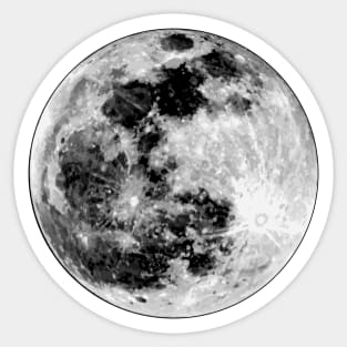 The Moon Sticker